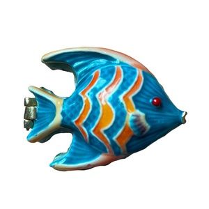 Monet Angel Fish Trinket Box